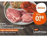 Schweinenackensteak im Angebot bei tegut in Suhl Schweinenackensteak Angebote von LandPrimus bei tegut Suhl für 0,99 €