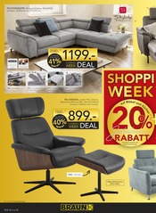 Relaxsessel im BRAUN Möbel-Center Prospekt in Tübingen Aktueller BRAUN Möbel-Center Prospekt mit Relaxsessel, "BRAUN SHOPPING WEEK", Seite 6