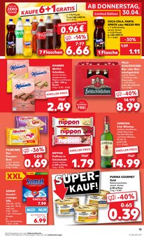 Coca Cola im Kaufland Prospekt "Aktuelle Angebote" mit 62 Seiten (Wismar)