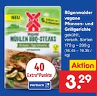 vegane Pfannen- und Grillgerichte im Angebot bei Netto Marken-Discount in Rostock vegane Pfannen- und Grillgerichte Angebote von Rügenwalder bei Netto Marken-Discount Rostock für 3,29 €