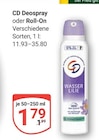Deospray im Angebot bei GLOBUS in Kerpen Deospray Angebote von CD bei GLOBUS Kerpen für 1,79 €