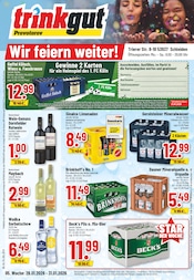 Trinkgut Getränkemärkte Prospekt der aktuellen Woche mit 10 Seiten, gültig von 26.01.2026 bis 31.01.2026, in Schleiden und Umgebung Aktueller Trinkgut Getränkemärkte Prospekt in Schleiden und Umgebung, "Aktuelle Angebote" mit 10 Seiten, 26.01.2026 - 31.01.2026