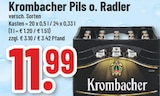 Pils im Angebot bei Marktkauf in Voerde Pils Angebote von Krombacher bei Marktkauf Voerde für 11,99 €