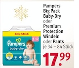 Big Pack Baby-Dry oder Premium Protection Windeln oder Pants bei Rossmann im Leipzig Prospekt für 17,99 €