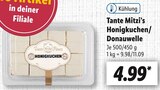 Honigkuchen/Donauwelle von Tante Mitzi’s für 4,99 € bei Lidl im Angebot Honigkuchen/Donauwelle von Tante Mitzi’s im aktuellen Lidl Prospekt