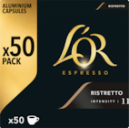 CAPSULES DE CAFÉ RISTRETTO L'OR ESPRESSO - L OR en promo chez Auchan Hypermarché Tremblay-en-France à 14,55 €