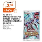 YU-GI-OH! SAMMELKARTENSPIEL - BATTLES OF LEGEND: MONSTROUS REVENGE BOOSTER von KONAMI im aktuellen Müller Prospekt für 2,49 €