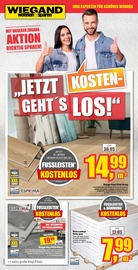 Aktueller wohnen & sparen Wiegand Möbel & Einrichtung Prospekt in Kaltbuch und Umgebung, "Jetzt geht's kostenlos!" mit 6 Seiten, 04.05.2024 - 02.06.2024