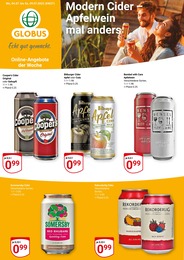 GLOBUS Prospekt für Eppelborn mit 2 Seiten GLOBUS Prospekt für Eppelborn: "Modern Cider – Apfelwein mal anders", 2 Seiten, 04.07.2022 - 09.07.2022