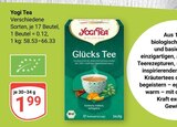 Glücks Tee im Angebot bei GLOBUS in Worms Glücks Tee Angebote von Yogi Tea bei GLOBUS Worms für 1,99 €