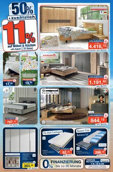 Bett im aktuellen Möbel Inhofer Prospekt (Reutlingen) Bett im Möbel Inhofer Prospekt "95 Jahre Jubiläum" mit 8 Seiten (Reutlingen)