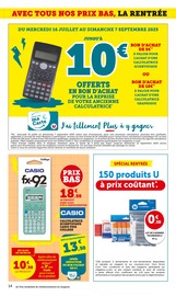 Calculatrice Angebote im Prospekt "LES PRIX BAS Spécial rentrée" von Hyper U auf Seite 14
