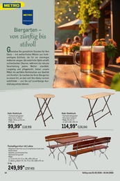 METRO Holztisch im Prospekt 