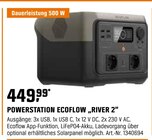 POWERSTATION ECOFLOW „RIVER 2“ Angebote bei OBI Herne für 449,99 €