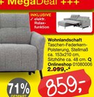 Aktuelles Wohnlandschaft Angebot bei Opti-Megastore in Bremen ab 859,00 €