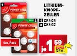 Lithium-Knopfzellen CR2025 Angebote bei Marktkauf Heidenheim für 1,59 €
