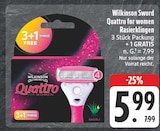Quattro for women Rasierklingen im Angebot bei EDEKA in Freital Quattro for women Rasierklingen Angebote von Wilkinson Sword bei EDEKA Freital für 5,99 €