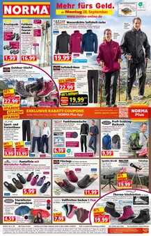 Rucksack im aktuellen Norma Prospekt (Reutlingen) Rucksack im Norma Prospekt "Mehr fürs Geld" mit 30 Seiten (Reutlingen)