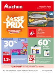 Catalogue Supermarchés Auchan Hypermarché en cours à Pechbusque et alentours, "Le CASSE des PRIX", 70 pages, 27/02/2024 - 04/03/2024