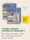 Litières Carbon Control XL - Premiere - Maxi Zoo Litières Carbon Control XL - Premiere à 25,00 € dans le catalogue Maxi Zoo