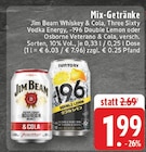 Aktuelle Wodka Angebote bei E center in Krefeld Aktuelles Jim Beam Whiskey & Cola Angebot bei E center in Krefeld ab 1,99 €