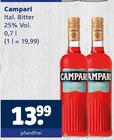 Ital. Bitter im Angebot bei Getränkewelt in Herten Ital. Bitter Angebote von Campari bei Getränkewelt Herten für 13,99 €