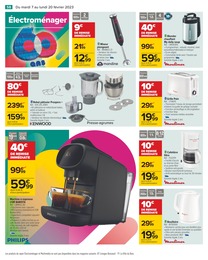 Prix et réduction Cafetière Électrique dans le prospectus Carrefour en cours Offre Cafetière Électrique dans le catalogue Carrefour du moment à la page 58