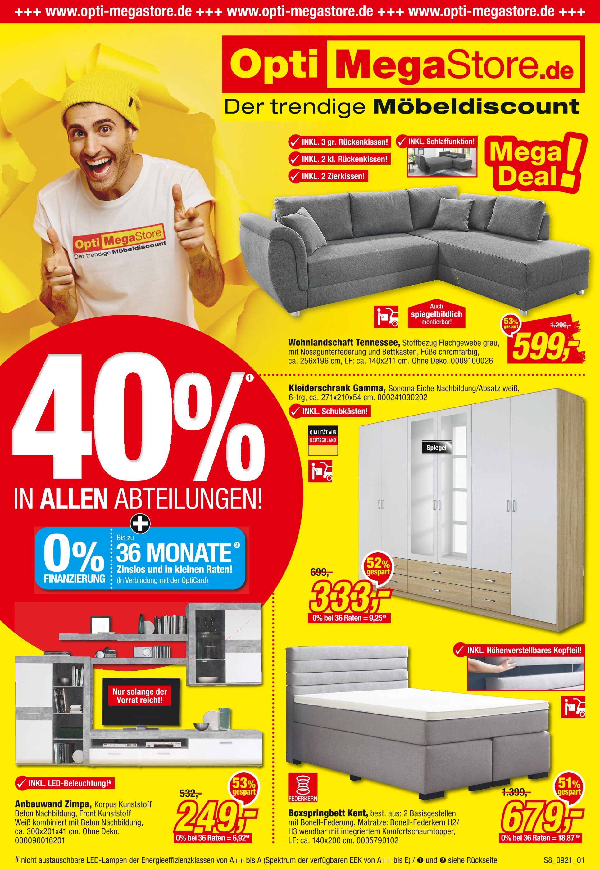 Opti-Megastore Prospekt für Marne mit 16 Seiten Opti-Megastore Prospekt für Marne: "40% IN ALLEN ABTEILUNGEN!", 16 Seiten, 25.09.2021 - 09.10.2021