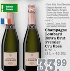 Champagne Extra Brut Premier Cru Rosé Angebote von Lombard bei E center Heidelberg für 33,99 €