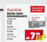 MICRO-SDXC-SPEICHERKARTE Angebote von SanDisk bei Marktkauf Böblingen für 7,99 €