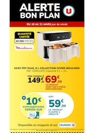 Catalogue Supermarchés Hyper U en cours à Feuquières-en-Vimeu et alentours, ALERTE BON PLAN, 1 page, 19/03/2026 - 21/03/2026