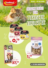Zookauf Prospekt für Marklohe: "FRISCHE DEALS FÜR TIERISCHE BEGLEITER!", 1 Seite, 28.02.2026 - 07.03.2026
