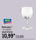 Ballonglas von aro im aktuellen METRO Prospekt für 13,08 €