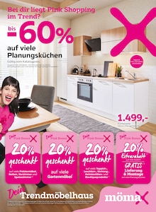 Aktueller mömax Prospekt (Neuberend, 16 Seiten zum blättern mömax Prospekt Bei dir liegt Pink Shopping im Trend? mit 16 Seiten