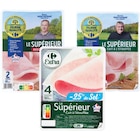SUR TOUS LES JAMBONS CUITS SUPÉRIEURS - CARREFOUR (HORS BIO) en promo chez Carrefour SUR TOUS LES JAMBONS CUITS SUPÉRIEURS - CARREFOUR (HORS BIO) dans le catalogue Carrefour