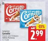 Cornetto Classic von Langnese für 2,99 € bei EDEKA im Angebot Cornetto Classic von Langnese im aktuellen EDEKA Prospekt