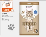 Cat Snack Naschcreme Käse im Angebot bei Müller in Bamberg Cat Snack Naschcreme Käse Angebote von DOKAS bei Müller Bamberg für 1,69 €