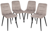 Lot de 4 chaises "Mateo" en promo chez Bazarland Pau à 79,99 €