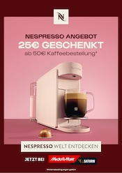 Nespresso Elektromärkte Prospekt der aktuellen Woche mit 1 Seite, gültig von 31.07.2026 bis 30.09.2026, in Ismaning und Umgebung Aktueller Nespresso Elektromärkte Prospekt in Ismaning und Umgebung, "Nespresso Angebot" mit 1 Seite, 31.07.2026 - 30.09.2026