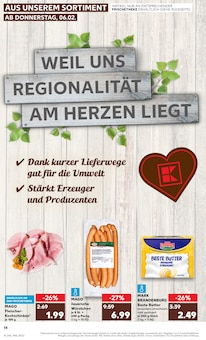 Vegane Wurst Angebot im aktuellen Kaufland Prospekt auf Seite 14