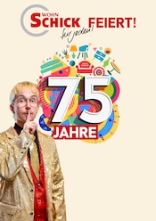 Bürostuhl im Wohn Schick Prospekt in Rottenburg Aktueller Wohn Schick Prospekt mit Bürostuhl, "75 Jahre", Seite 1