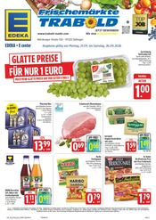 EDEKA Supermarkt Prospekt der aktuellen Woche mit 40 Seiten, gültig von 21.09.2026 bis 26.09.2026, in Karlstadt und Umgebung Aktueller EDEKA Supermarkt Prospekt in Karlstadt und Umgebung, "Wir lieben Lebensmittel!" mit 40 Seiten, 21.09.2026 - 26.09.2026