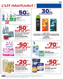 Prix et réduction San Pellegrino dans le prospectus Carrefour Market en cours Offre San Pellegrino dans le catalogue Carrefour Market du moment à la page 57