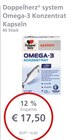 system Omega-3 Konzentrat Kapseln bei LINDA Premiumapotheke im Wolfenbüttel Prospekt für 17,50 €