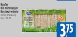 Bio Nürnberger Rostbratwürste im Angebot bei EDEKA in Dachau Bio Nürnberger Rostbratwürste Angebote von Kupfer bei EDEKA Dachau für 3,75 €