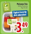 Melone im EDEKA Prospekt Melonen-Trio von Obstwerk im aktuellen EDEKA Prospekt für 3,49 €