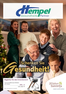 Aktueller Hempel GesundheitsPartner GmbH Prospekt "Schenken Sie Gesundheit!" Seite 1 von 6 Seiten für Berlin