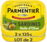 Sardines entières Huile d'Olive - PARMENTIER en promo chez Lidl Roanne à 1,99 €