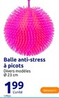 Balle anti-stress à picots à Action dans Fongalop