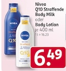 Bodylotion im Rossmann Prospekt Q10 Straffende Body Milk von Nivea im aktuellen Rossmann Prospekt für 6,49 €
